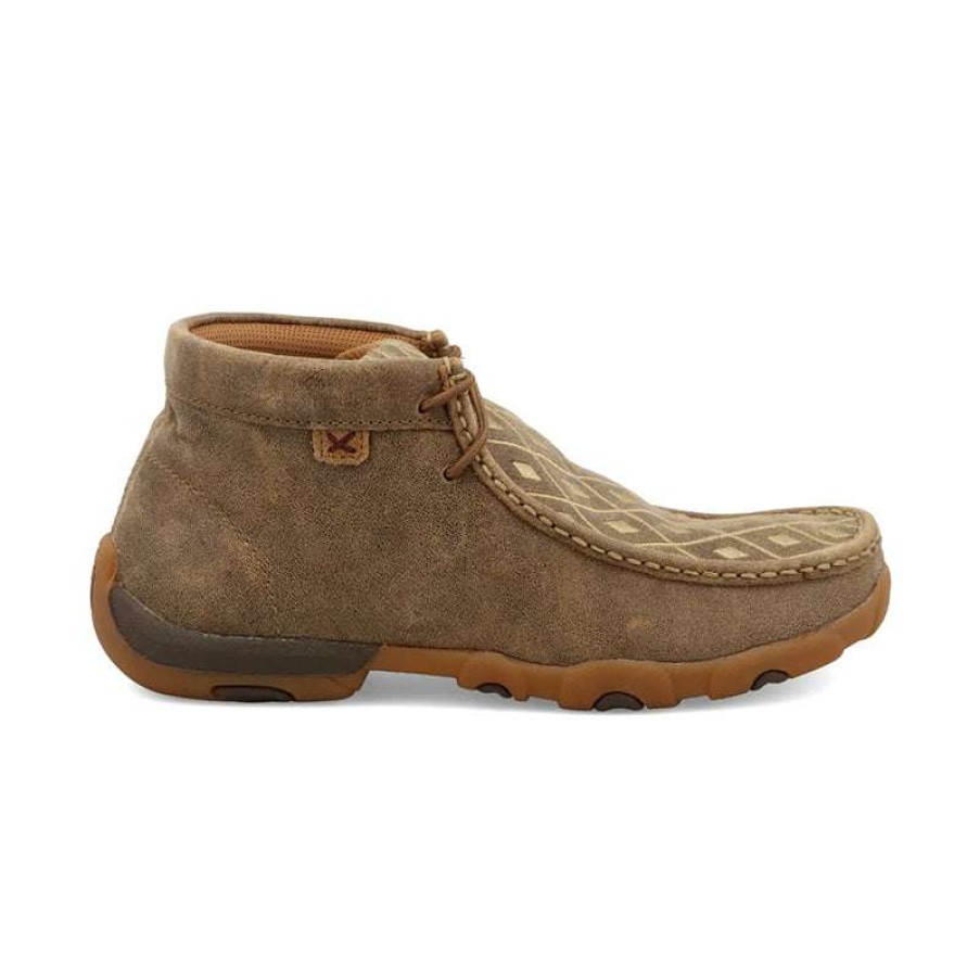 Women * | Twisted X Hot Selling Women'S Chukka Driving Moc Bomber/Tan