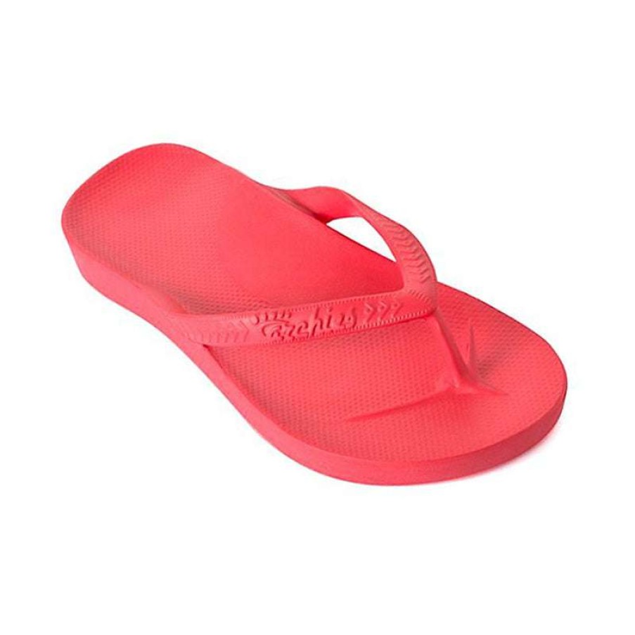 Women * | Archies New Women'S Arch Support Flip Flop Coral