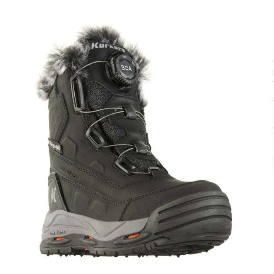 Women * | Korkers Fashion Women'S Snowmageddon Black