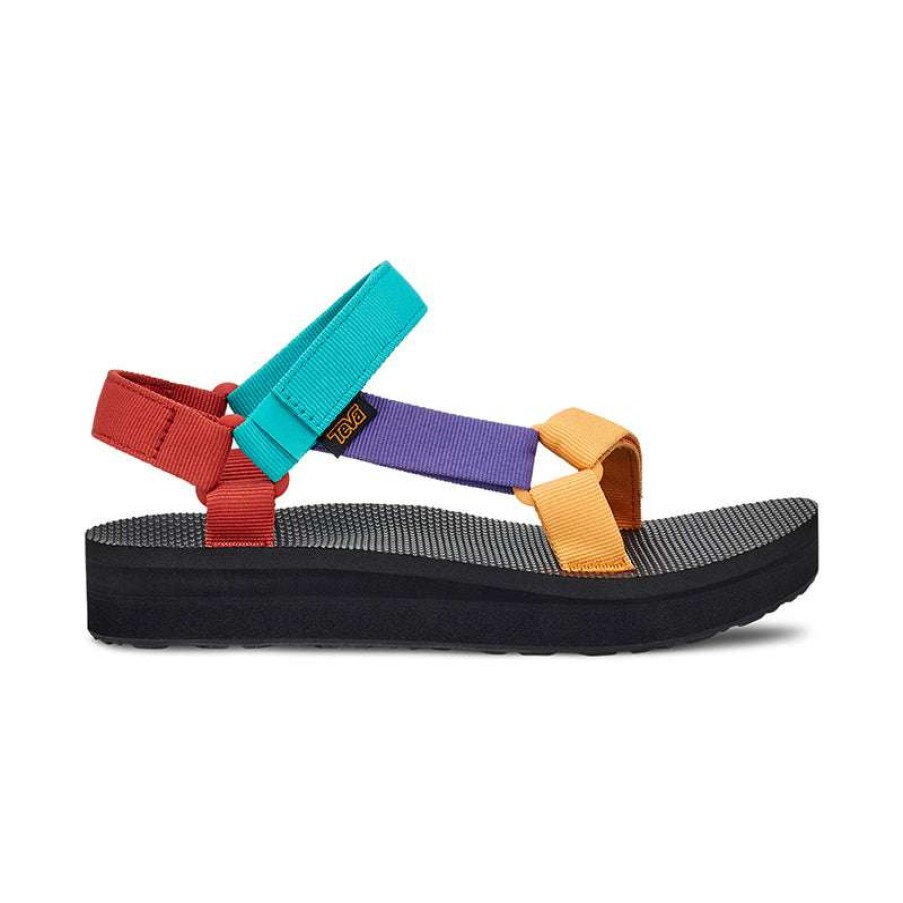 Women * | Teva Cheaper Women'S Midform Universal Bright Retro Multi