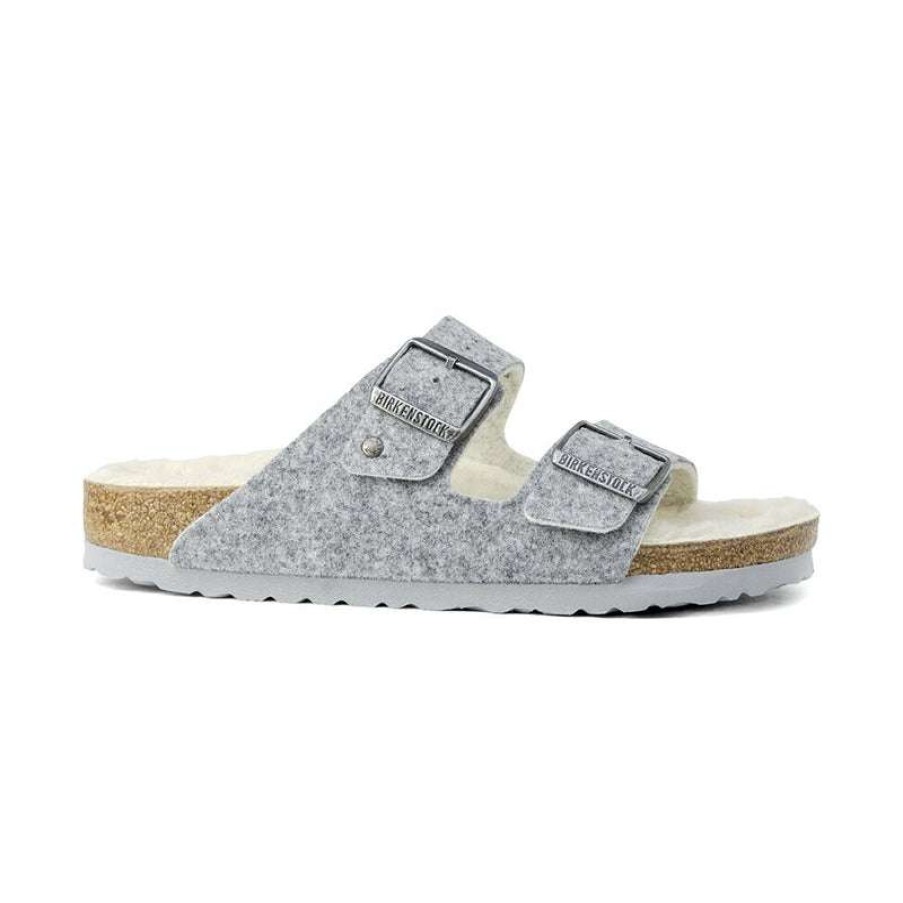 Women * | Birkenstock Best Choice Women'S Arizona Light Grey/Natural