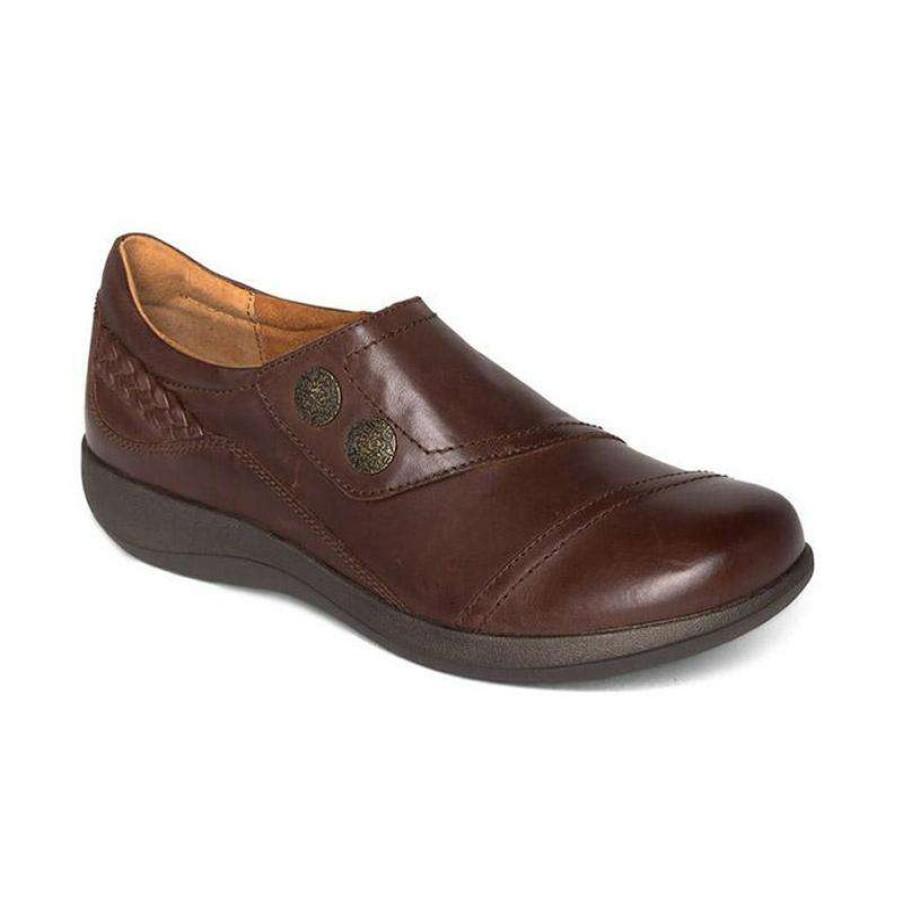 Women * | Aetrex Opening Sales Women'S Karina (Wide) Brown