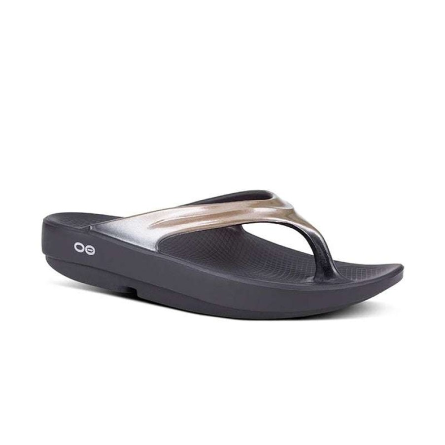 Women * | Oofos Excellent Quality Women'S Oolala Luxe Black/Latte