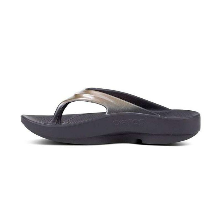 Women * | Oofos Excellent Quality Women'S Oolala Luxe Black/Latte