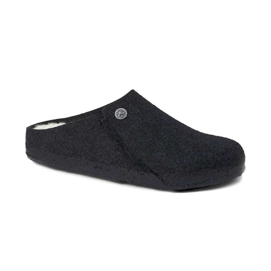 Women * | Birkenstock Cheaper Women'S Zermatt Shearling (Narrow) Black/Natural