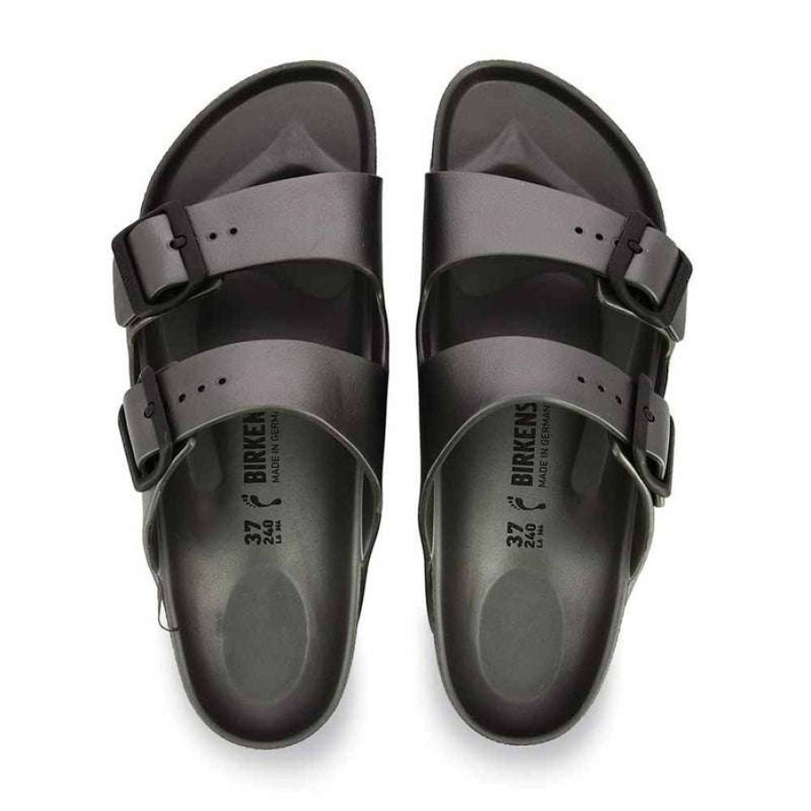 Women * | Birkenstock Fashion Women'S Arizona Eva Metallic Anthracite