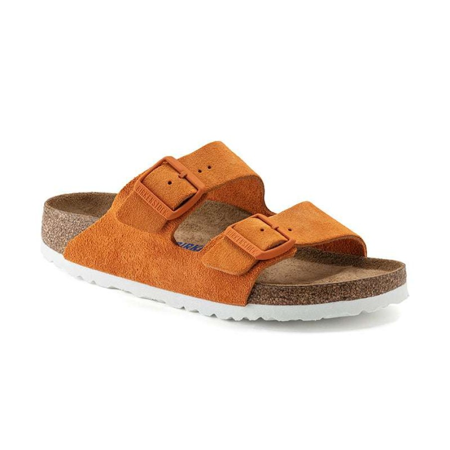 Women * | Birkenstock Quick Delivery Women'S Arizona Soft Footbed Russet/Orange