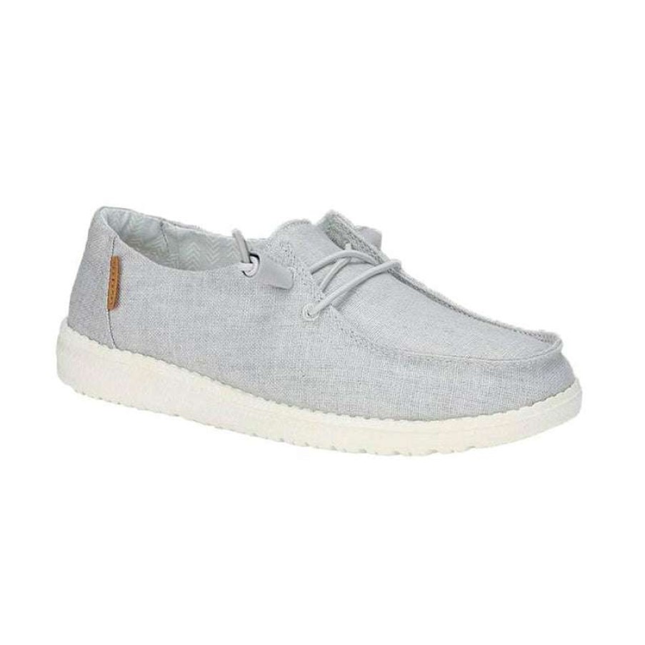 Women * | Heydude Opening Sales Women'S Wendy Chambray Light Grey