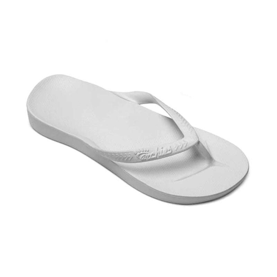 Women * | Archies Best Choice Women'S Arch Support Flip Flop White