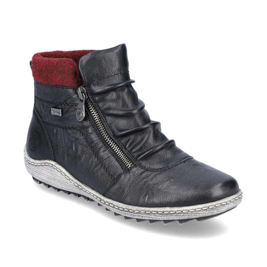 Women * | Remonte Outlet Women'S Liv 86 Schwarz/Schwarz/Bordeaux