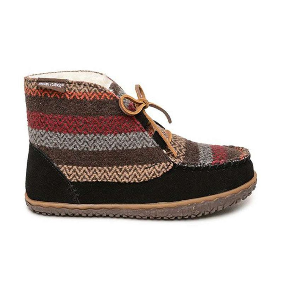 Women * | Minnetonka Moccasin Online Women'S Torrey Black Multi