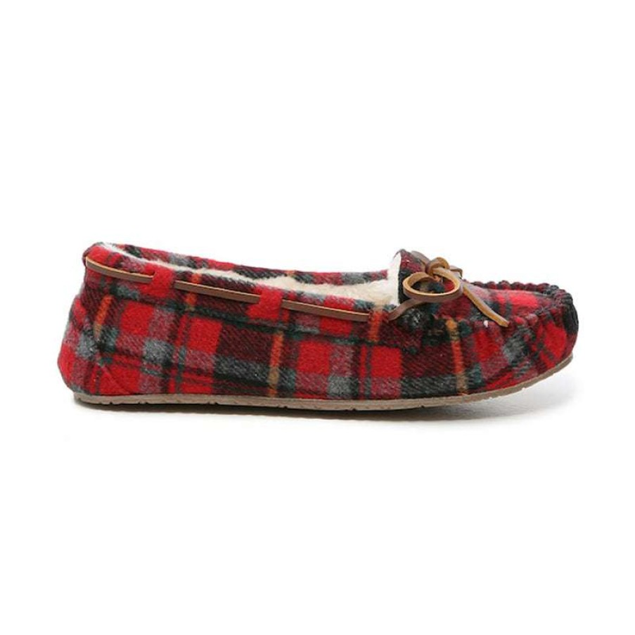 Women * | Minnetonka Moccasin Outlet Women'S Gina Trapper Plaid