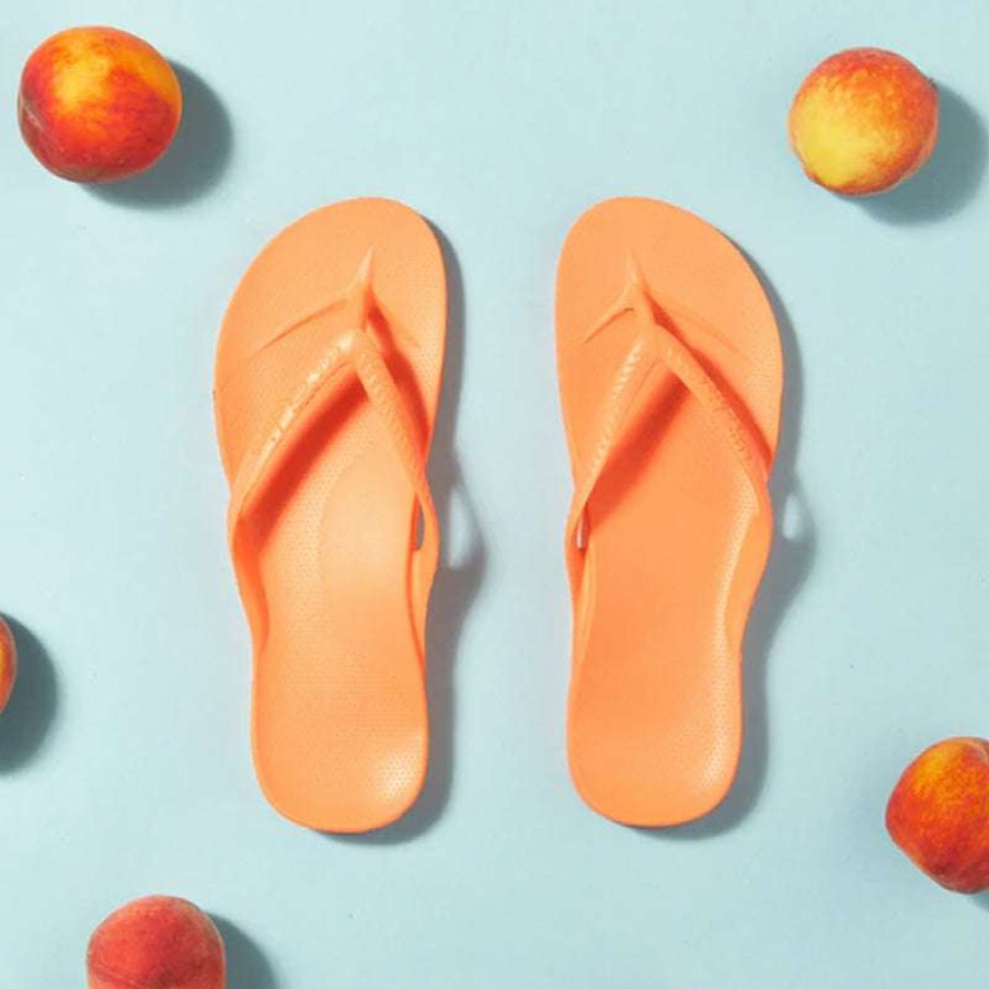 Women * | Archies Unique Women'S Arch Support Flip Flop Peach