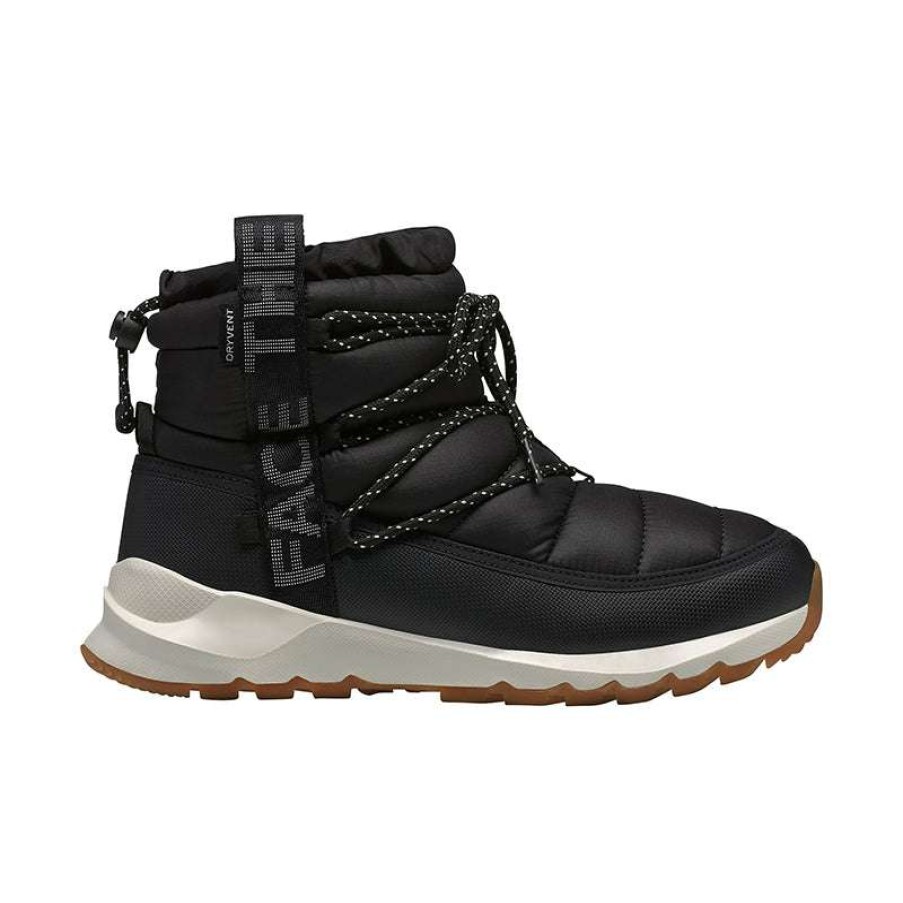 Women * | The North Face Top Sellers Women'S Thermoball Lace Up Waterproof Black/Gardenia White