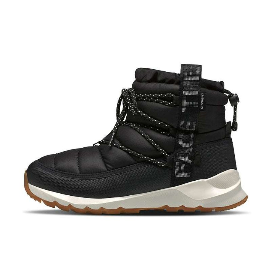 Women * | The North Face Top Sellers Women'S Thermoball Lace Up Waterproof Black/Gardenia White