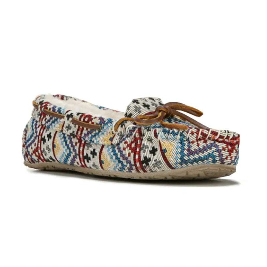 Women * | Minnetonka Moccasin Fashion Women'S Gina Trapper Cream Medley