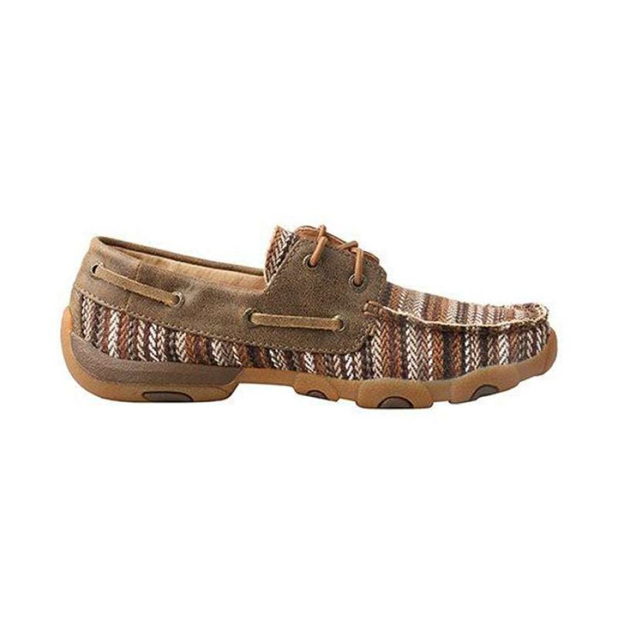 Women * | Twisted X Outlet Women'S Boat Shoe Driving Moc Multi/Bomber